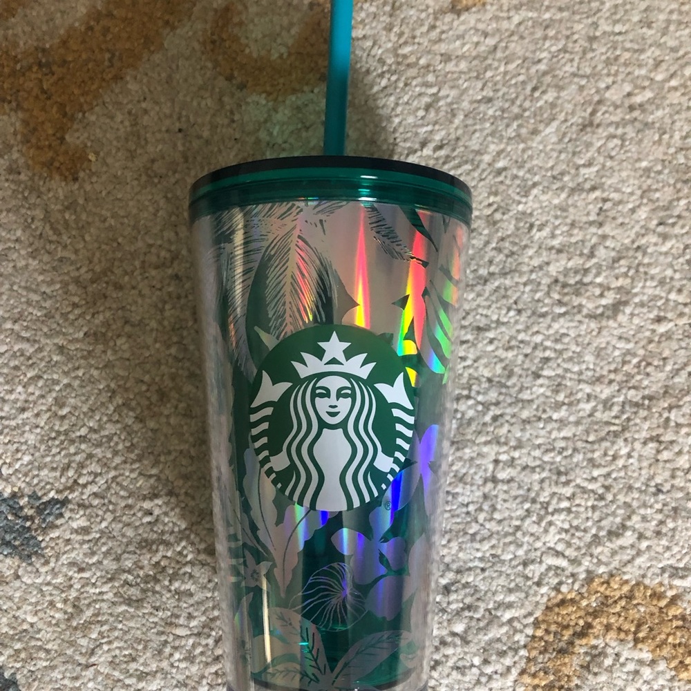 Starbucks tropical tumbler. 16oz